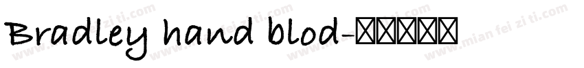 Bradley hand blod字体转换